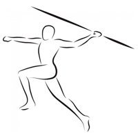 Rienda Libre Graphics - Decomural Javelin Thrower Athletics Sports Ws-18549