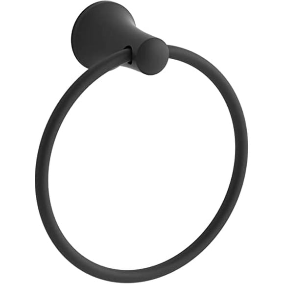 Toallero Kohler K-21955 templado montado en la pared, negro mate