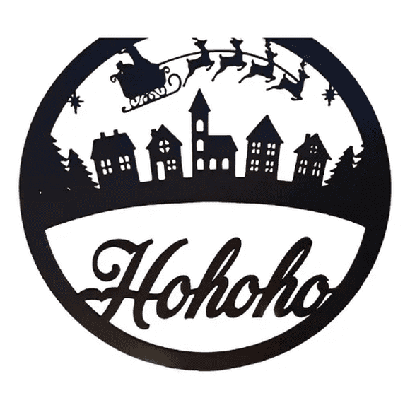 Adorno Navideño - Bolas Estilo Navidad Hohoho Pack De 5