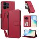 thumbnail image 2 of Funda con Billetera para [TCL K32/TCL K33] con Bolsillo Zipper y Tarjetero Rojo, 2 of 6