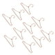 thumbnail image 4 of 10 Uds. Perchas De Metal En Miniatura Para Muñecas, Accesorios Para Casa De Muñecas Para Armario, Rosa áurea, 4 of 5