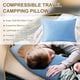 thumbnail image 2 of Almohada de viaje Ivellow Cooling Campamento de espuma viscoelástica azul, 2 of 8