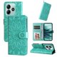 thumbnail image 1 of Funda tipo cartera FOXDOCK para Xiaomi Redmi Note 14 5G , diseño girasol en relieve, cuero PU, cierre magnético, soporte y tarjetero, 1 of 5
