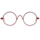 thumbnail image 3 of 1/6 par de marco redondo gafas de lente transparente para 12 '' blythe mu?ecas rojo, 3 of 3