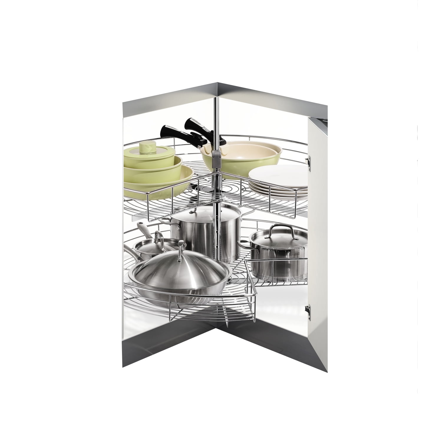 Hbt - Rotonda Esquinera 270° Diámetro 710 Mm Cromada