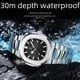 thumbnail image 5 of Reloj de hombre nuevo, moderno y retro, resistente al agua, con buena apariencia, calendario de uso diario, reloj de cuarzo., 5 of 5