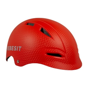 Casco Bicicleta Regulable Niño Niña Rojo Bebesit