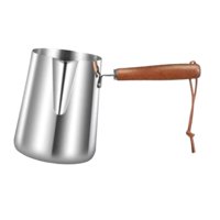 Bothyi - Cafetera Turca Para Calentar Té Y Leche, Taza Para Espumar Leche, Para Bar O Cafetería, 600 Ml, 8 Cm X 11,5 Cm