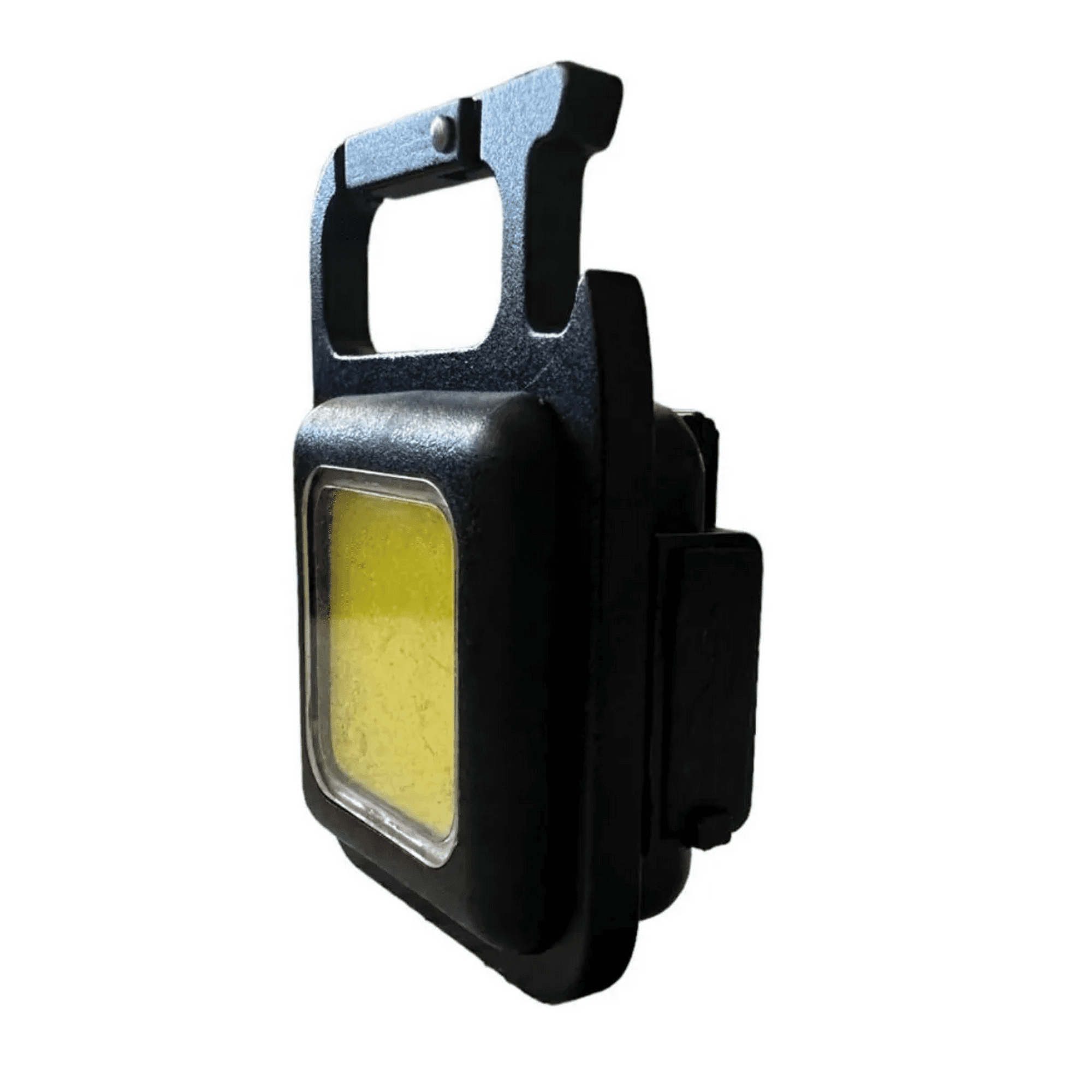 Genérico - X5 Linterna Led Cob Llavero Gancho Portátil Recargable Negro