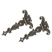 Bothyi - Bisagras De Puerta De Estilo Vintage De 2 Piezas Para Oficina En Casa Hotel Bronce