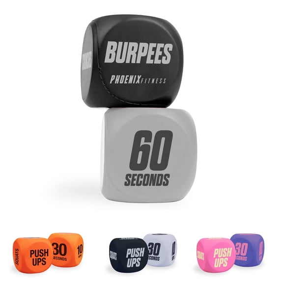 Dados de ejercicio Phoenix Fitness para entrenamiento cardio HIIT