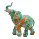 thumbnail image 2 of Figura De Elefante, Colección De Resina, Escultura Animal Para Estante, Escritorio, Estantería, Color Verde, 2 of 3