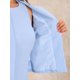 thumbnail image 5 of INSPIRE CHIC Conjuntos de Negocios para Mujeres Vestido Midi Sin Mangas con Cola de Sirena Traje de Maestra para Regreso a Clases Blazer Sin Cuello Conjunto de Vestido de 2 Piezas Azul Claro S, 5 of 6