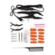 thumbnail image 3 of Extensiones de cabello de salón de hierro de hierro conector de pelo clips de peine protectores de cuero cabelludo herramientas, 3 of 3