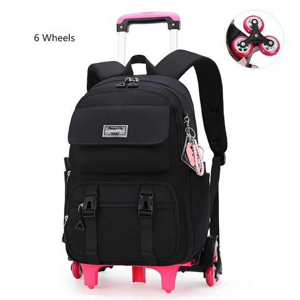 School Backpack with Wheels Trolley School Bag for Teenagers Girls Rolling Backpack Students Children Schoolbag Travel Bags sac