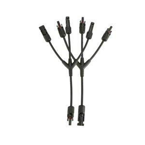 Bothyi - Panel Solar Y Conexión De Cable Derivado, 1 Par, Reemplazo Profesional, Resistente Al Agua, Longitud 33 Cm, 1 A 3