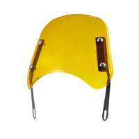 Magideal - Parabrisas De Motocicleta Con Soporte De Montaje, Reemplazo Fácil De Instalar, Accesorios Retro Resistentes, Deflector De Viento De Parabrisas Delante Amarillo