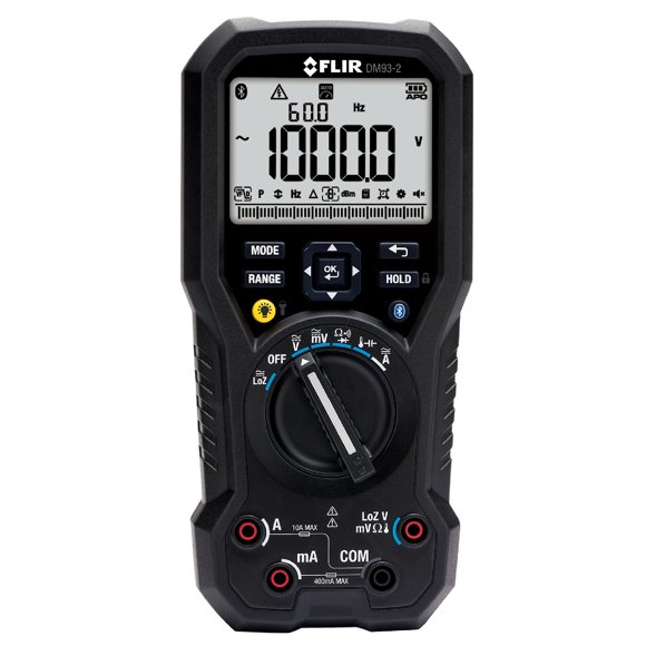 Multímetro FLIR DM93-2 Industrial de 40.000 conteos RMS verdadero