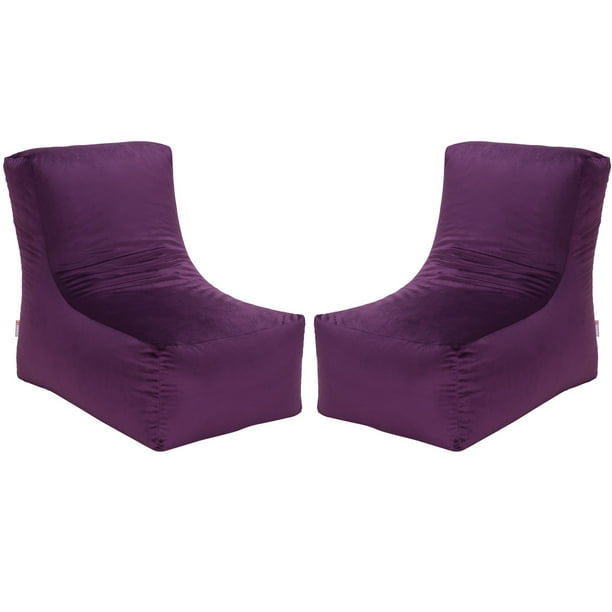 Set Pouf Tatto 1c Felpa Morado