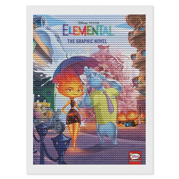 Elemental Kits de Pintura de Diamantes para Adultos 5D DIY Diamond Art Kits Full Drill Diamond Dots para Regalo Decoración de Pared y Relajación Artes de Gemas 30*40cm