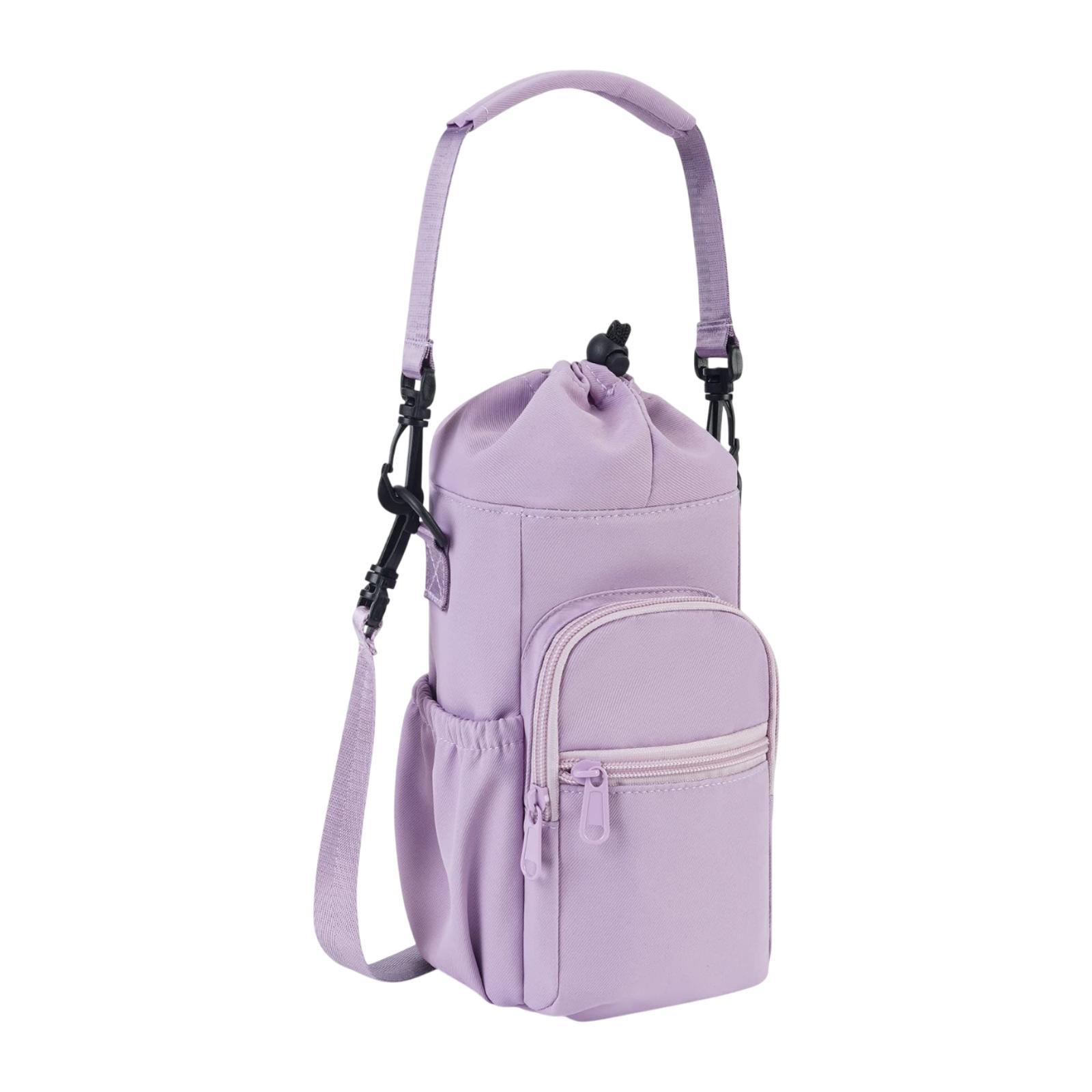 Ioensy - Portabotellas Con Asa Y Correa Para Deportes Al Aire Libre, Viajes Y Ciclismo, Morado