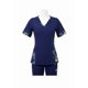 thumbnail image 1 of Delantal Mujer tela elasticada. Azul marino, 1 of 3