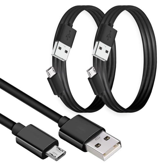 Cable micro USB BRENDAZ de 3 m (paquete de 2) para carga rápida y transferencia de datos