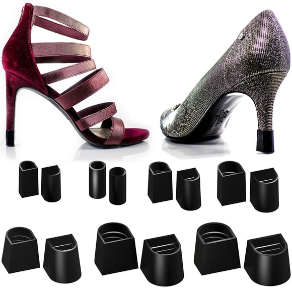 Protectores para tacón Heel Hunks negros H2 de 11 mm para zapatos de tacón alto (5 pares)