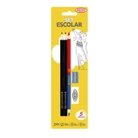 Set Escolar Maxi Lápices Grafito 2B + 1 Maxi Lápiz Bicolor + Goma + Sacapunta  Artel