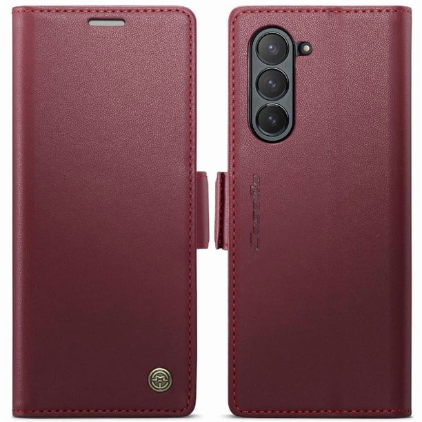CaseMe tipo cartera Samsung Galaxy Z Fold 6 5G con cierre magnético, RFID, tarjetero, soporte, carga inalámbrica