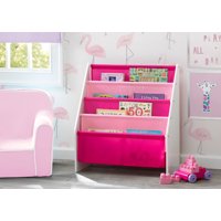 Biblioteca Infantil Para Libros Blanco Y Rosado Delta Children