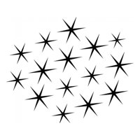 Rienda Libre Graphics - Decomural Stars Space Set Ws-17040