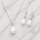 thumbnail image 5 of Conjunto Collar y Aros con Perla Gota de Agua, 5 of 6