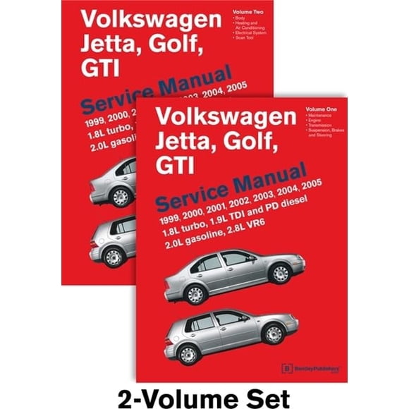 Manual de Servicio Bentley Publishers VW Jetta, Golf y GTI (2 volúmenes)