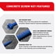 thumbnail image 3 of Anclajes De Tornillo Con Cabeza Hexagonal Hormigón Azul 3 16 X 1 1 4, 3 of 4