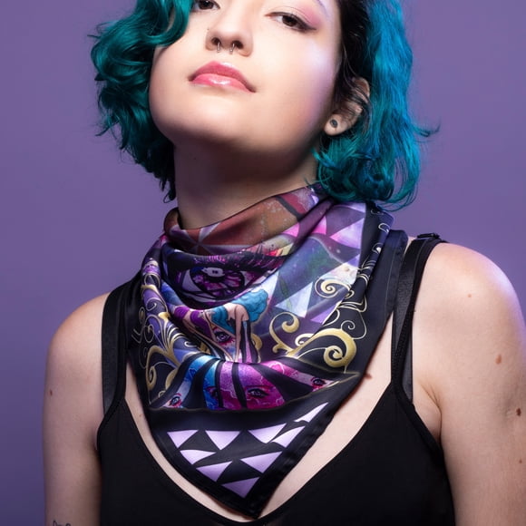 Pañuelo Bandana Semi satinado Estampado OJO ESTELAR