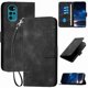 thumbnail image 1 of Funda Flip Premium Fibra de Carbono para Motorola MOTO G22 4G con Soporte y Cierre Negro, 1 of 6