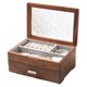 thumbnail image 1 of Caja de Joyas EURIELK 26x18x11 cm de Nogal, 2 Niveles, 1 of 6