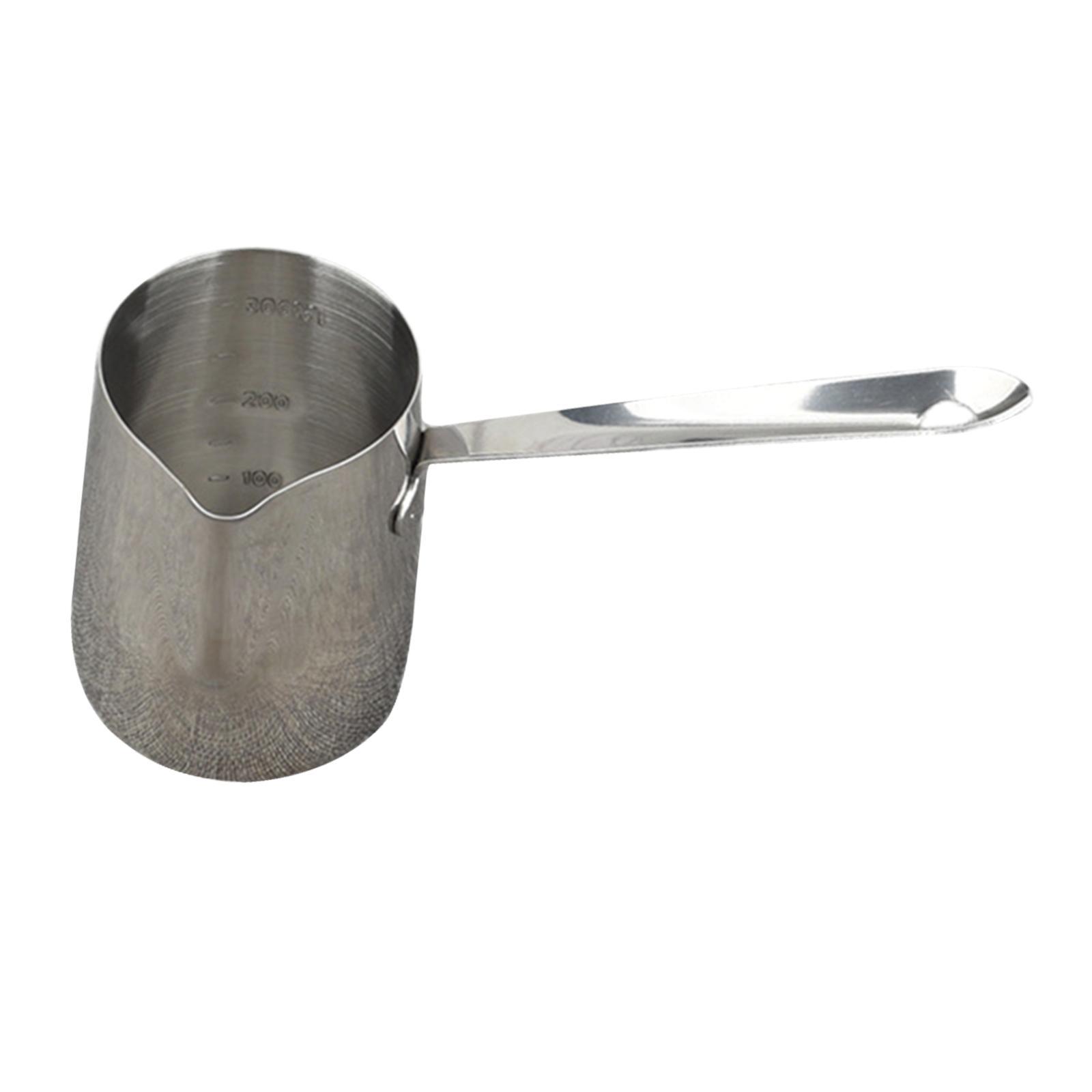 Bothyi - Cafetera Turca De Acero Inoxidable Resistente Con Boquilla Para Derretir Mantequilla 350Ml