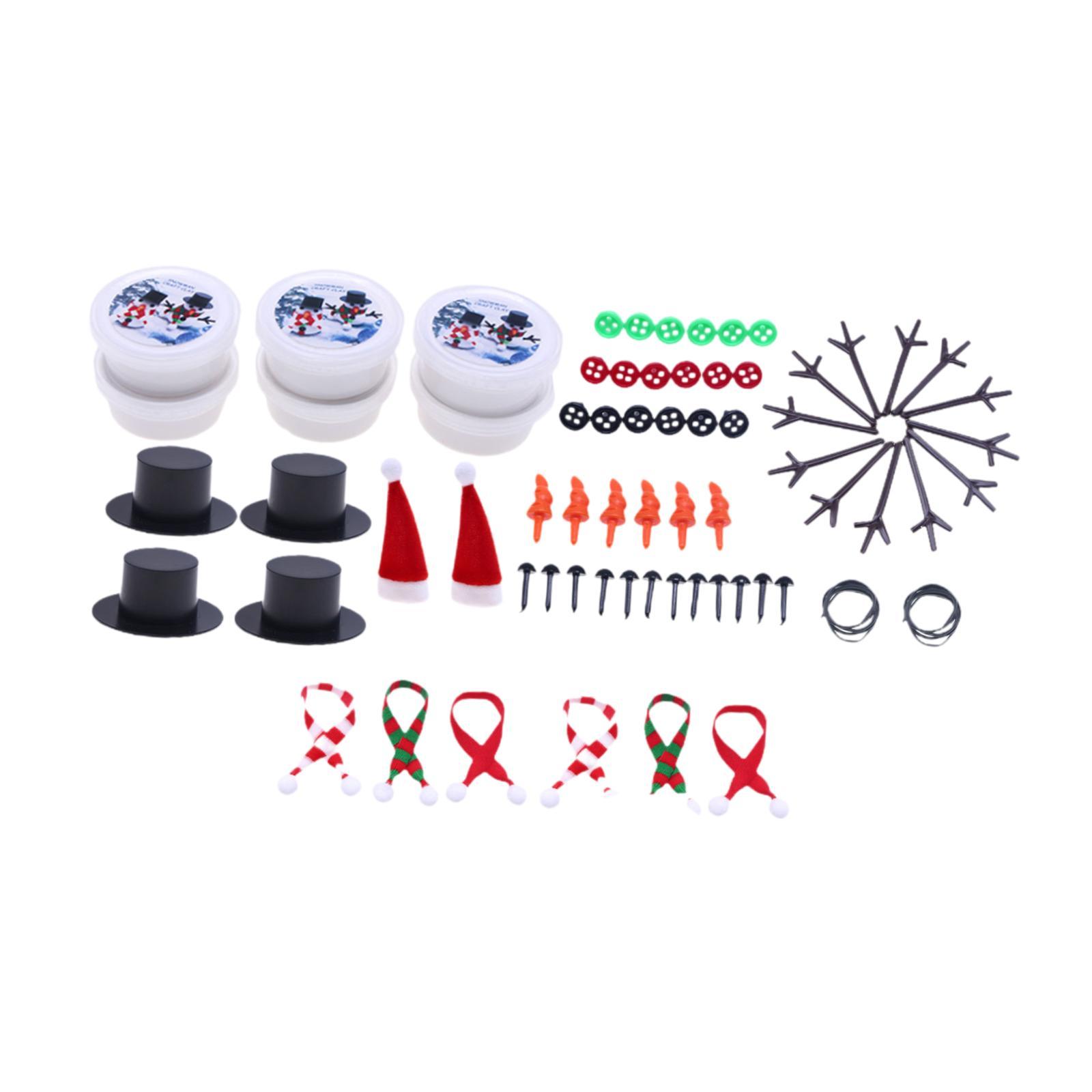 Magideal - Manualidades De Muñeco De Nieve Para Niños, Relleno De Calcetín Navideño De Muñeco De Nieve Diy, Kit De Construcción De Muñeco De Nieve, Artesanía De