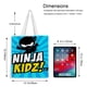 thumbnail image 5 of Ninja Kids Bolso de tela con estampado de lienzo para mujer, bolsa de compras reutilizable y estética, con cremallera interior, regalo para mujer, 35 × 40 cm., 5 of 6