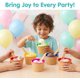 thumbnail image 2 of Juego de 6 tazones y cucharas reutilizables para helado JoyServe, 2 of 9