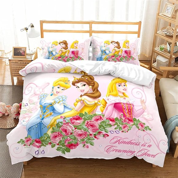 Princess Printed Bedding Sets exquisite bed supplies set duvet cover bed comforter set bedding set birthday gift Bed Sheets