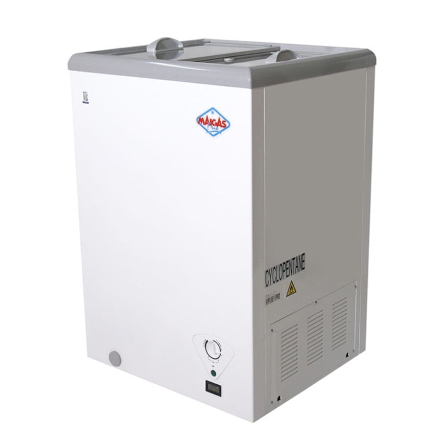 Maigas - Freezer Horizontal / Congelador Industrial D/acción T/vidrio 100 Lts. 100 Litros