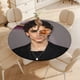 thumbnail image 4 of Timothée-theme Fitted Round Tablecloths Elastic Edged Table Covers Waterproof Table Cloth for Kitchen Holiday Party Tables Decor 150cm, 4 of 6