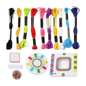 Magideal - Kit De Fabricación De Pulseras Para Primera , De Plástico Coloridas, Brazaletes, Agujas De Abalorios, , Colgantes Para Suministros 1 Caja De Cuentas.