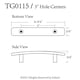 thumbnail image 2 of Tiradores para Cajones con Puente JETLAND, Paquete de 6, Negro Mate, Centros de Agujero de 3", Peonía Antigua Fundida Sólida, TG01150B076, 2 of 5