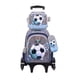 thumbnail image 1 of Maleta Mochila 3 en 1 con ruedas y accesorios diseño de fútbol gris 60, 1 of 8