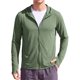 thumbnail image 1 of INSPIRE CHIC Chaqueta con Capucha de Protección Solar para Pesca al Aire Libre para Hombre, Ligera, con Cremallera, Talla S, Verde Oliva, 1 of 5