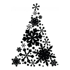 Rienda Libre Graphics - Decomural Snowflake Christmas Tree Ws-34407